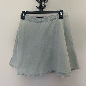 Denim skater skirt
